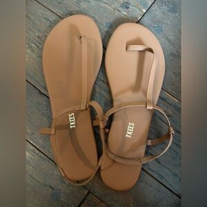 Tkees Brown Sandals Size 11 Mariana Style Minimalist Normcore